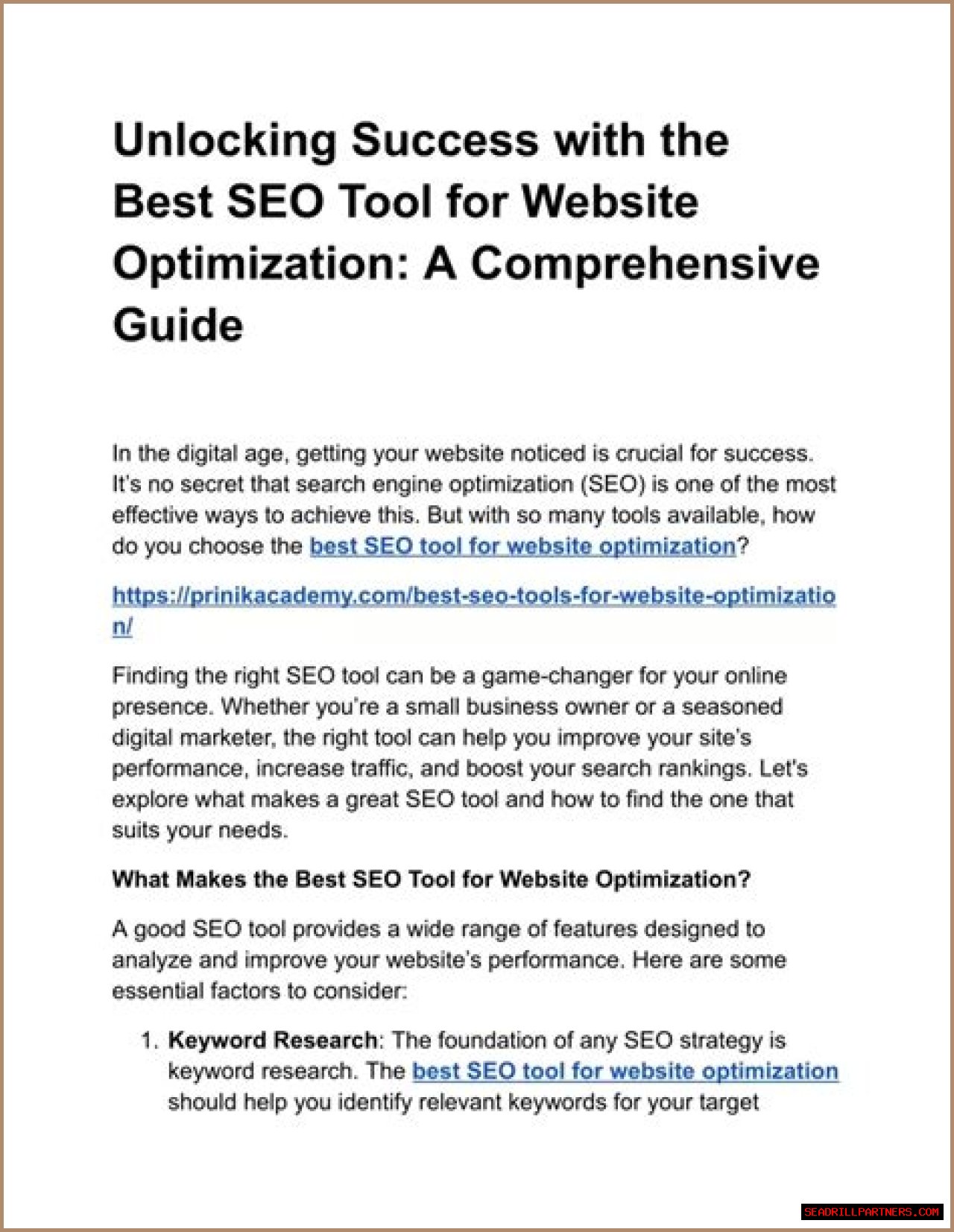 The Best Google Ranking Tool For Your SEO Strategy: Unlocking Success.